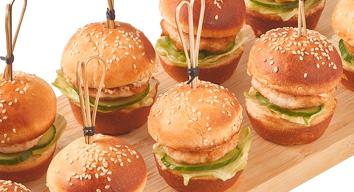 Бургеры с куриной котлетой